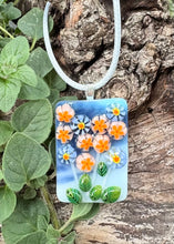 Load image into Gallery viewer, Lights in a Storm - Fused Glass Pendant