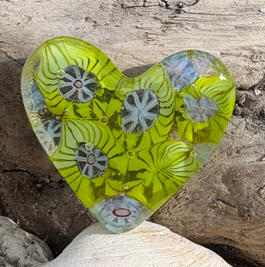 Fused Glass Heart