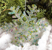 Load image into Gallery viewer, Holiday Ornaments -  Snowflake - Multicolored