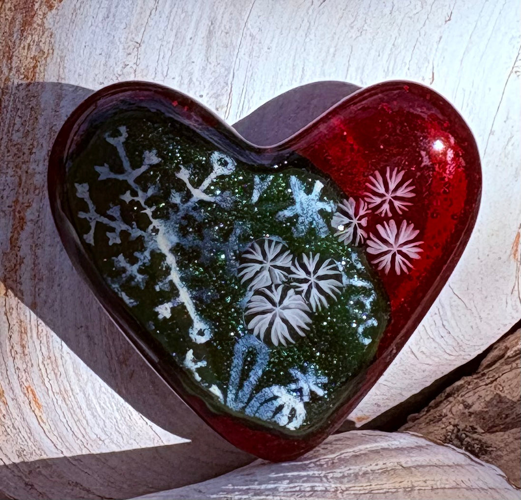 Fused Glass Heart