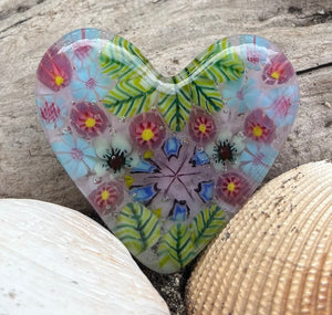 Fused Glass Heart