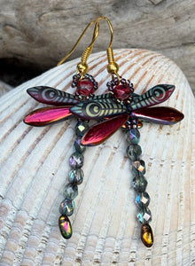 Dragonfly Beaded Earrings