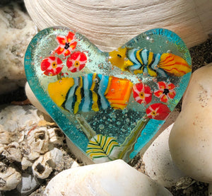 Fused Glass Heart