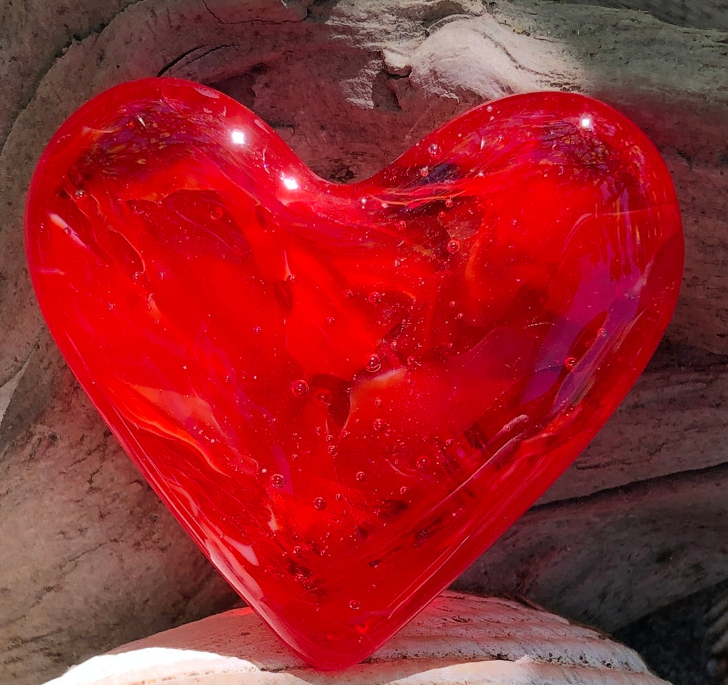 Fused Glass Heart