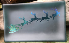 Load image into Gallery viewer, Shimmering Santa - Fused Glass Dish