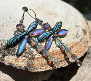 Dragonfly Beaded Earrings
