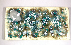 Mouse Blue Cheese plate - Fused Glass