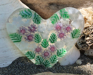 Fused Glass Heart