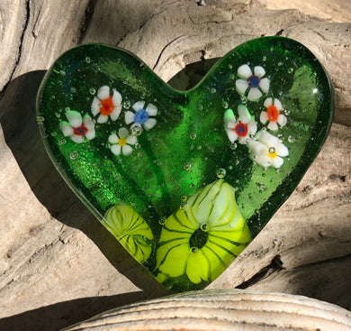 Fused Glass Heart