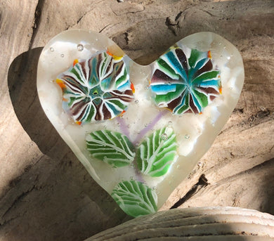 Fused Glass Heart