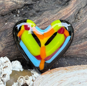 Fused Glass Heart