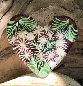 Fused Glass Heart