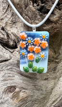 Load image into Gallery viewer, Lights in a Storm - Fused Glass Pendant