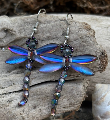 Dragonfly Beaded Earrings