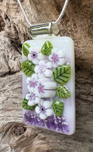 Load image into Gallery viewer, Flowers of Passion- Fused Glass Pendant