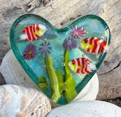 Fused Glass Heart