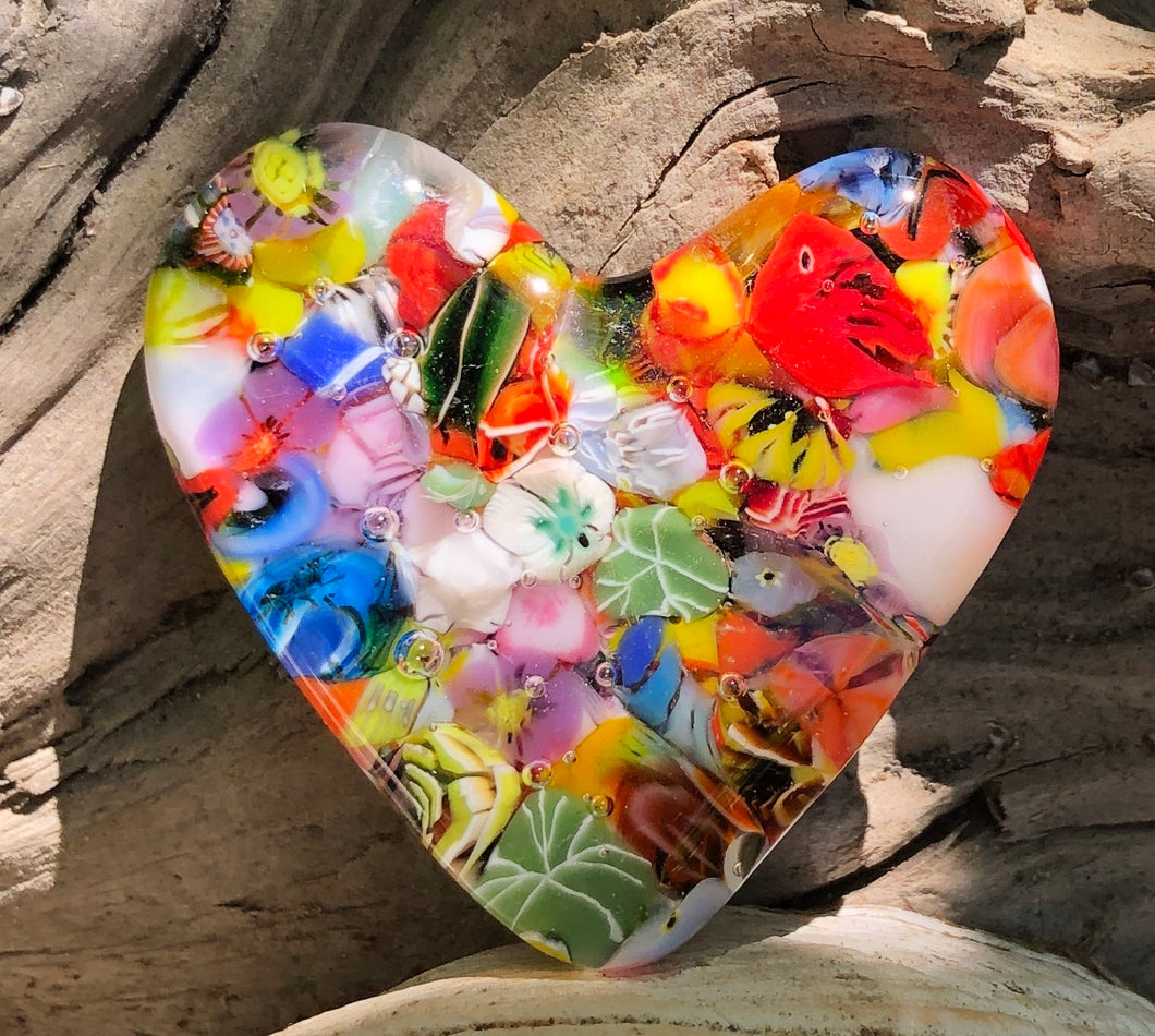 Fused Glass Heart