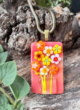 Load image into Gallery viewer, Autumn Bouquet - Fused Glass Pendant