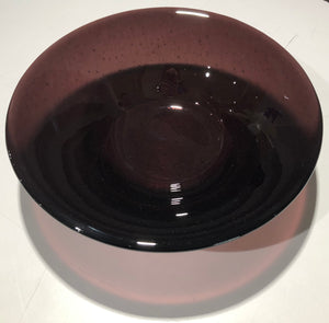 Amethyst 10” Fused Glass Bowl