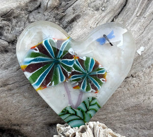 Fused Glass Heart