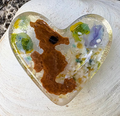 Fused Glass Heart