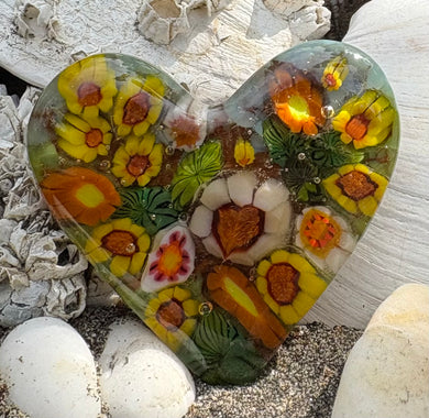 Fused Glass Heart