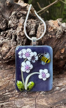 Load image into Gallery viewer, Night Blooms - Fused Glass Pendant