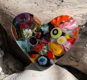 Fused Glass Heart