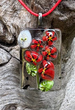 Load image into Gallery viewer, Snowy Owl Floral Pendant