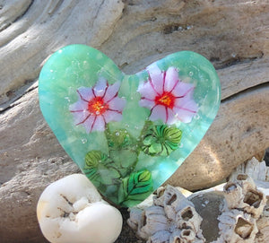 Fused Glass Heart