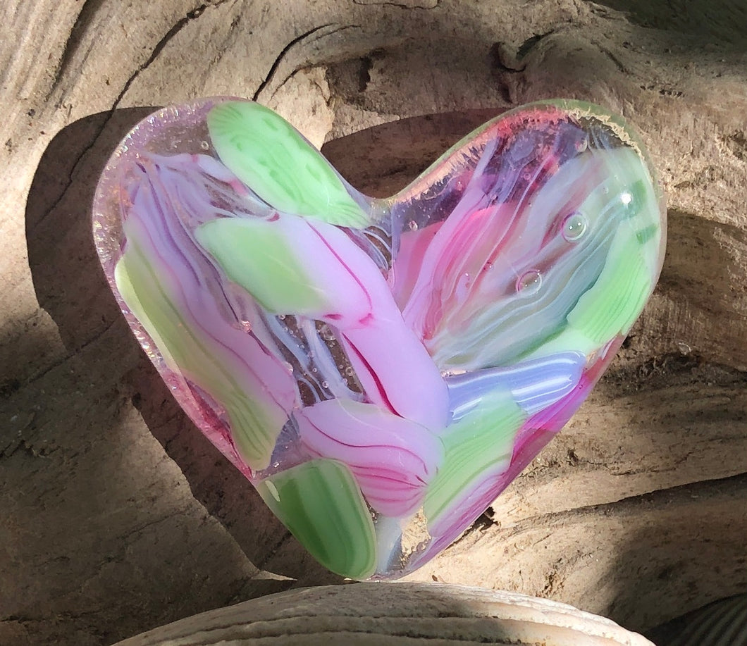 Fused Glass Heart