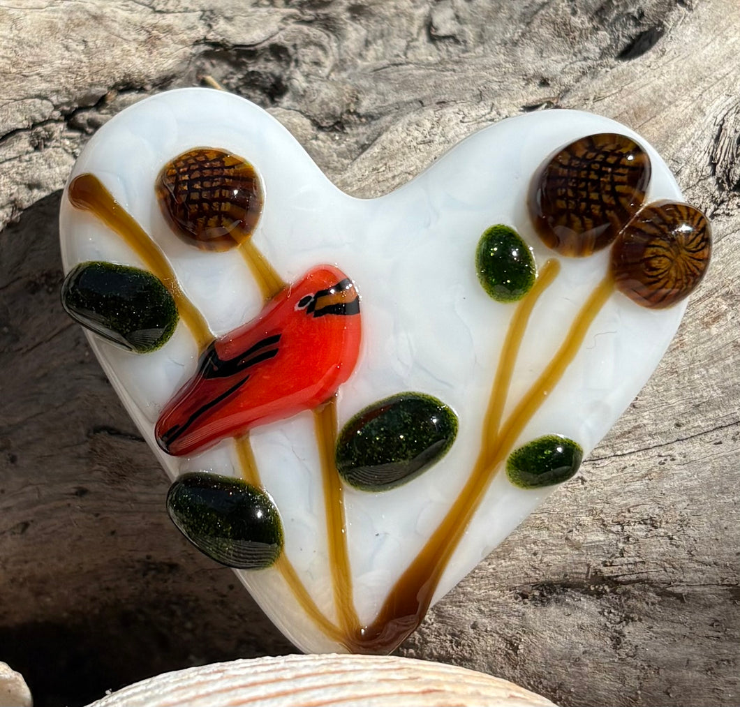 Fused Glass Heart