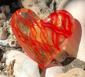 Fused Glass Heart