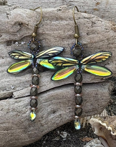 Dragonfly Beaded Earrings