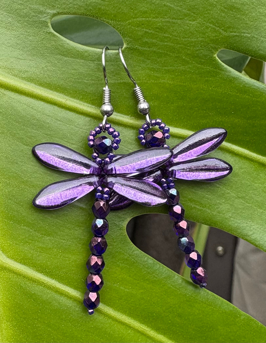 Dragonfly Beaded Earrings