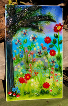 Load image into Gallery viewer, Twilight Meadow Fused Glass Panel