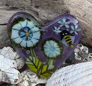Fused Glass Heart