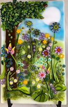 Load image into Gallery viewer, Early Spring Meadow Fused Glass Panel