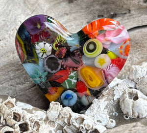 Fused Glass Heart