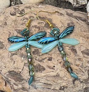 Dragonfly Beaded Earrings