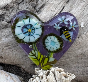 Fused Glass Heart