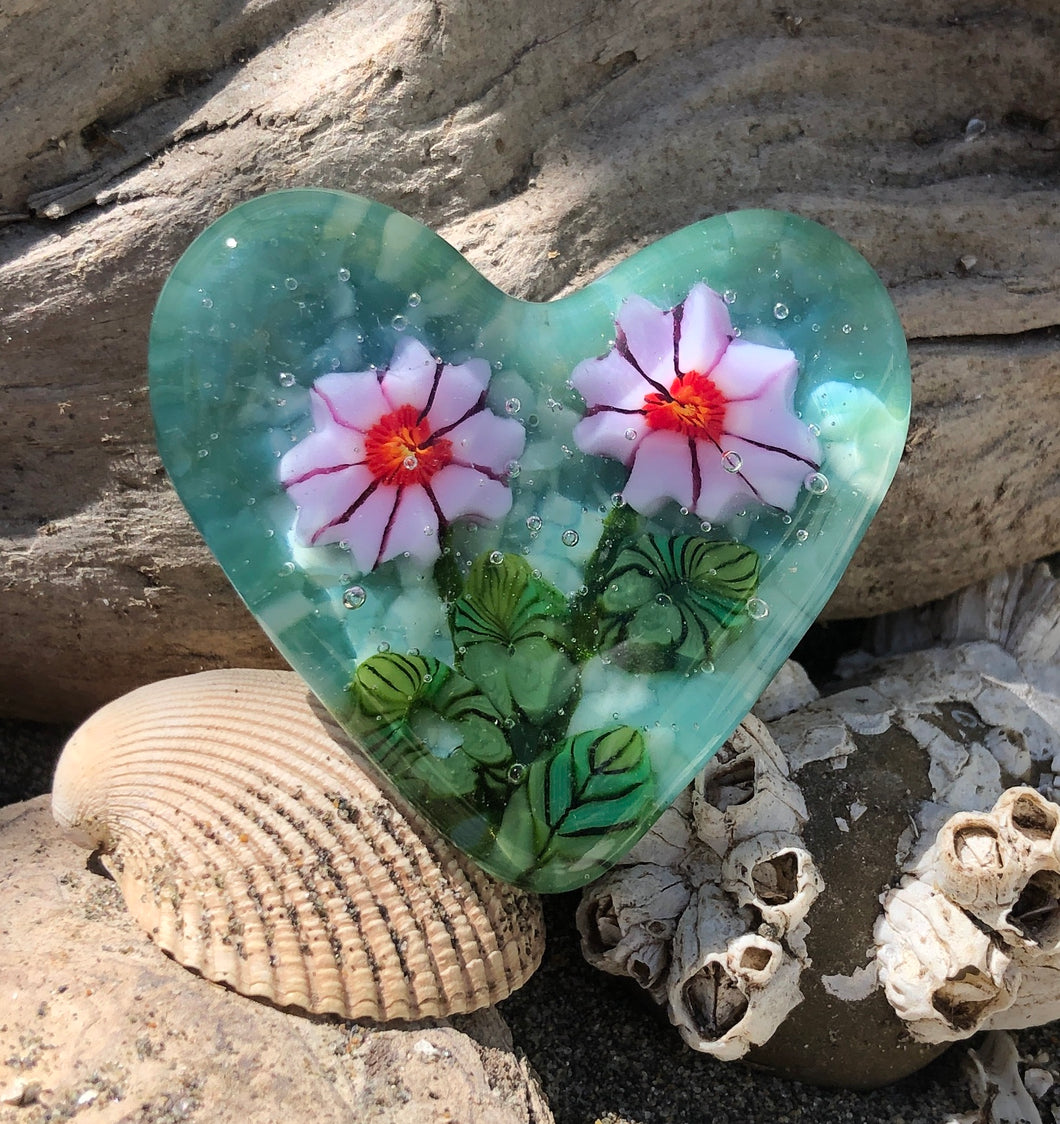 Fused Glass Heart