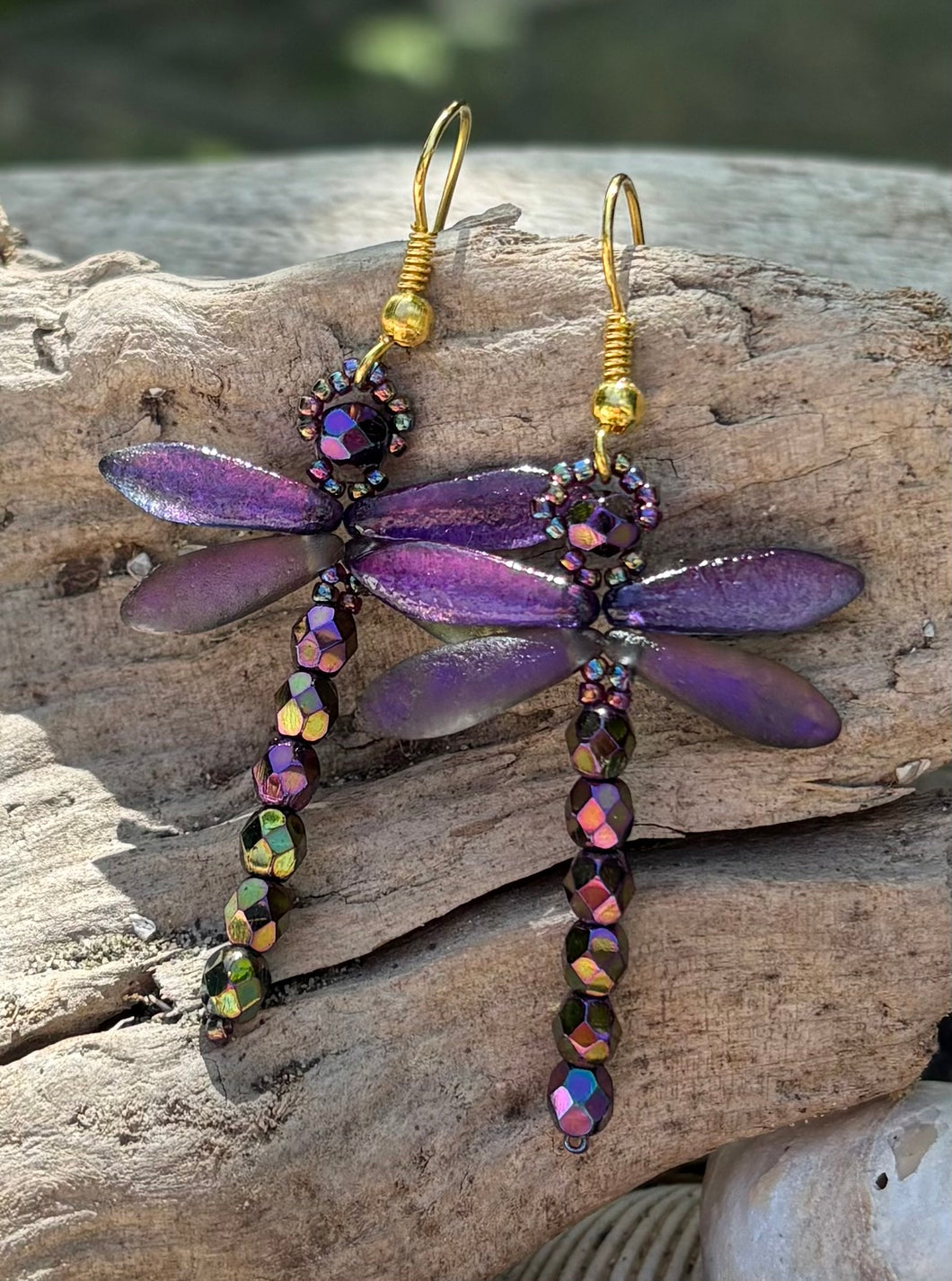 Dragonfly Beaded Earrings
