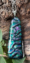 Load image into Gallery viewer, Dichroic Waves Fused Glass Pendant