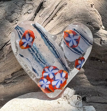 Fused Glass Heart