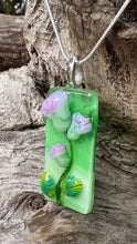 Load image into Gallery viewer, Thistle Bloom - Fused Glass Pendant