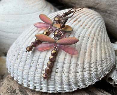 Dragonfly Beaded Earrings