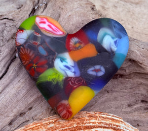 Fused Glass Heart