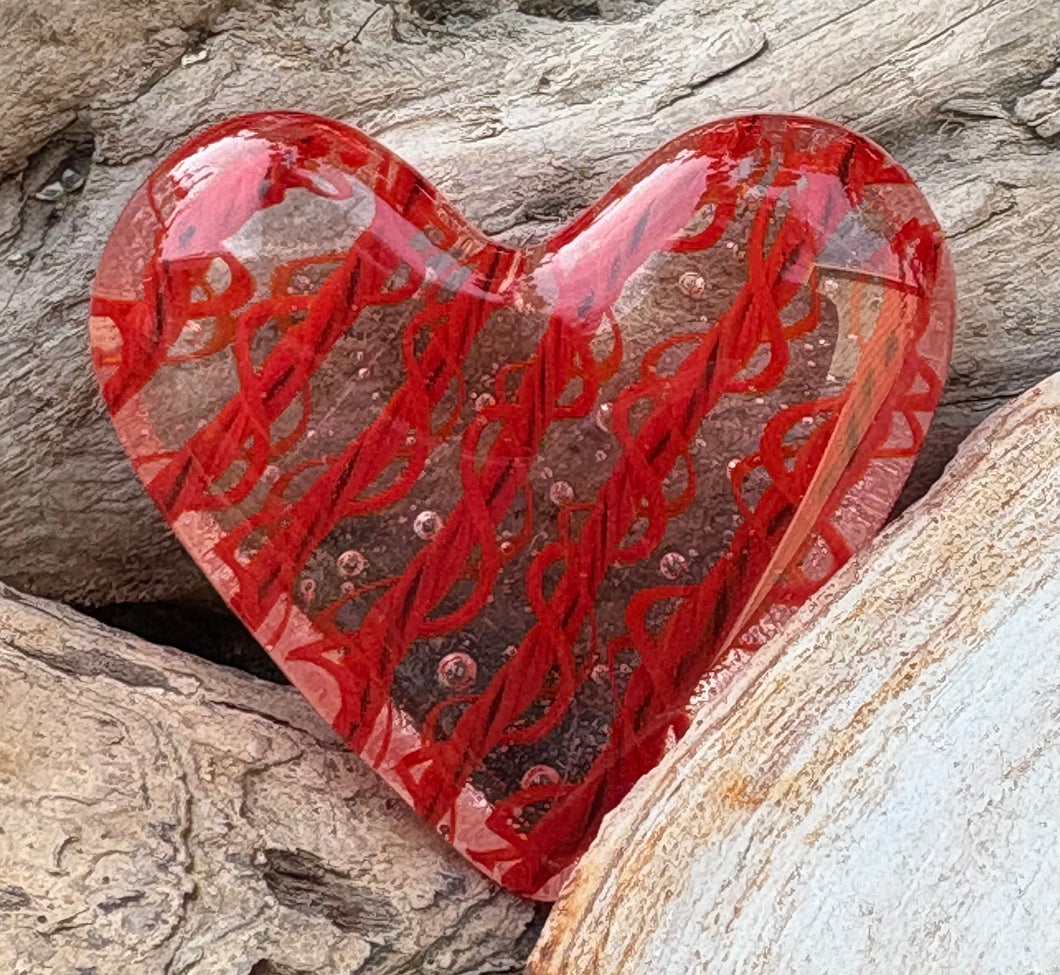 Fused Glass Heart
