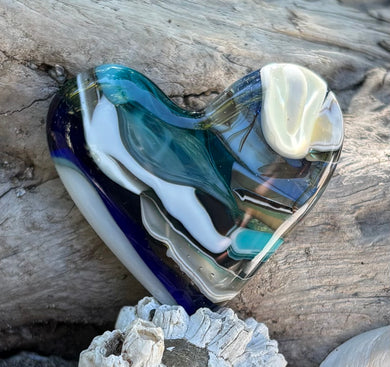 Fused Glass Heart